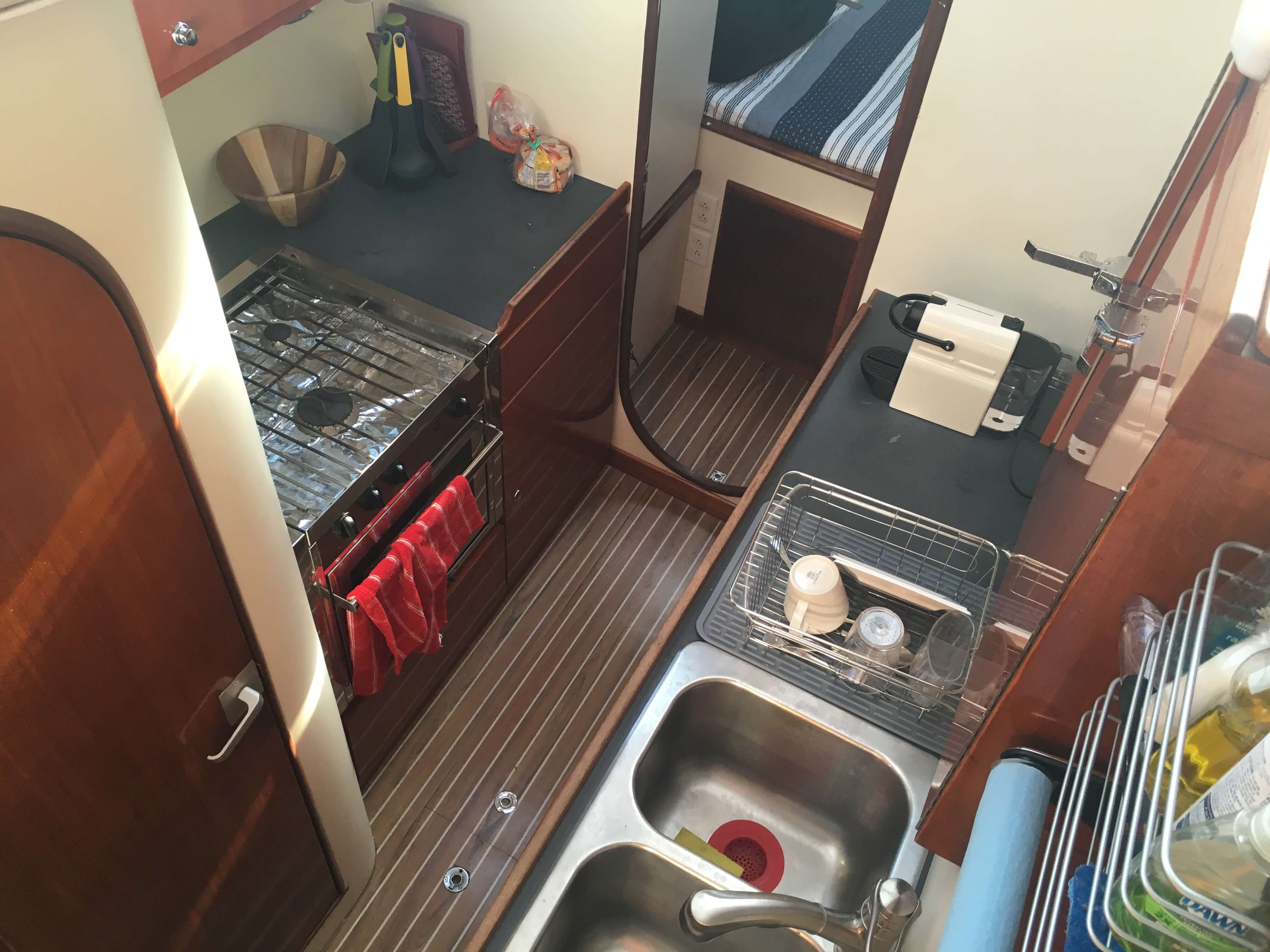 Used Sail Catamaran for Sale 1994 Lagoon 42 TPI Galley